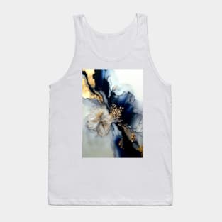 Floral Bliss - Abstract Alcohol Ink Resin Art Tank Top